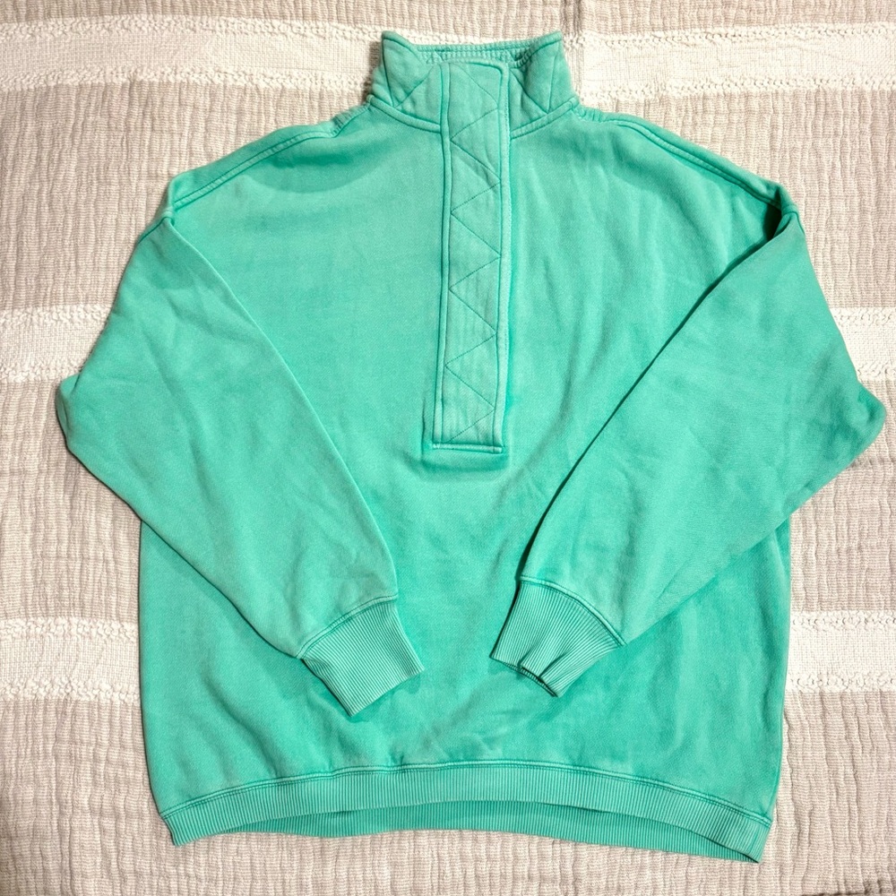 Aerie Getaway Quarter Snap Sweatshirt - NWT